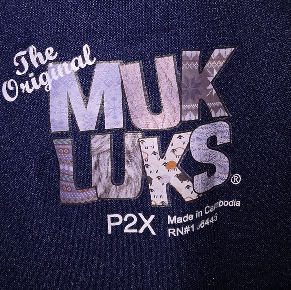 Muk Luks Blue Soft Jersey Lightweight Cardigan Sweater Loungewear P2X Petite 2X - Picture 4 of 5